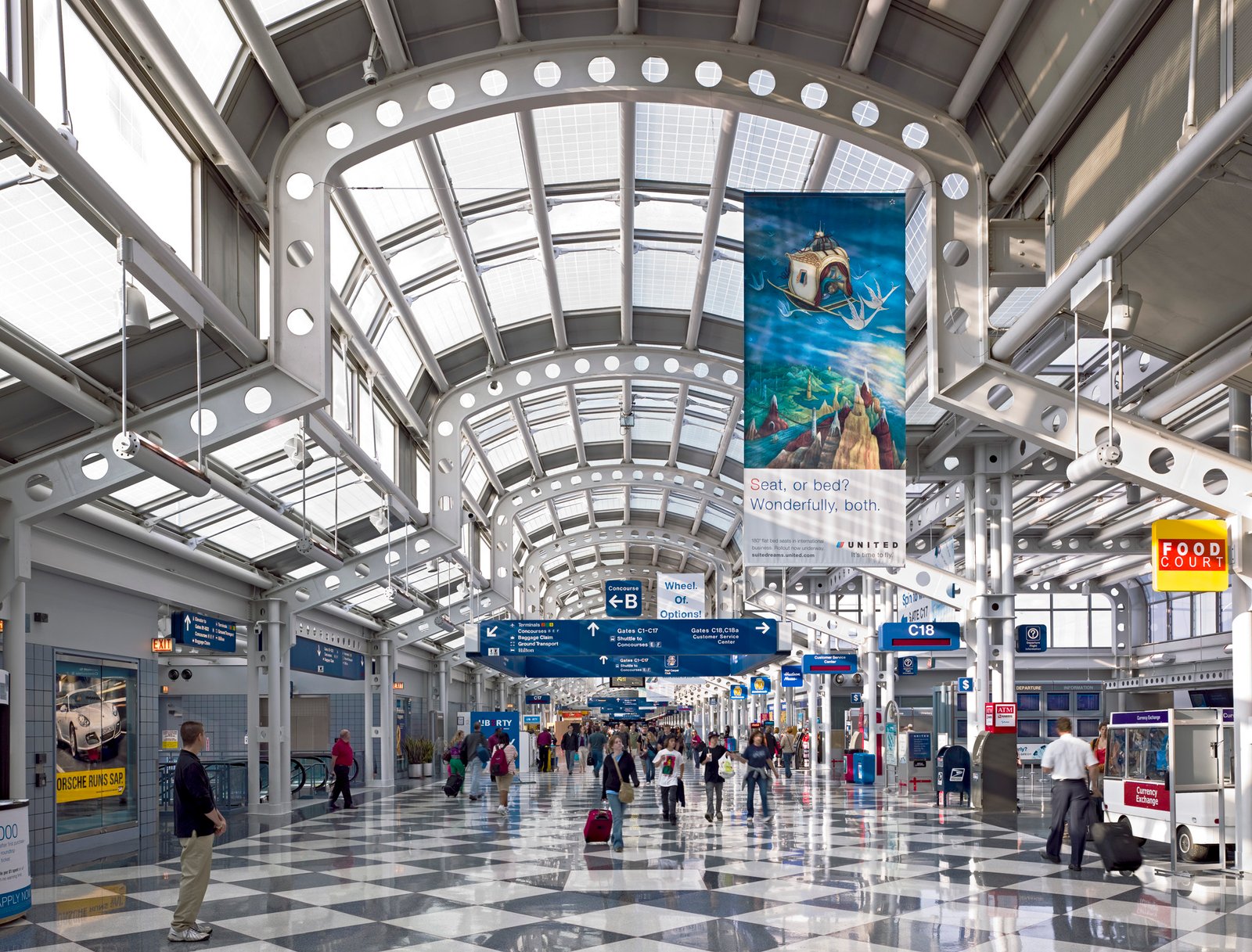 Friends & Family Rides Luxury Black Car Fleet Staging O'Hare Terminal