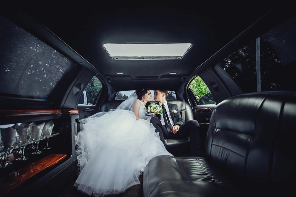 Wedding Limo and Luxury Car for the Couple